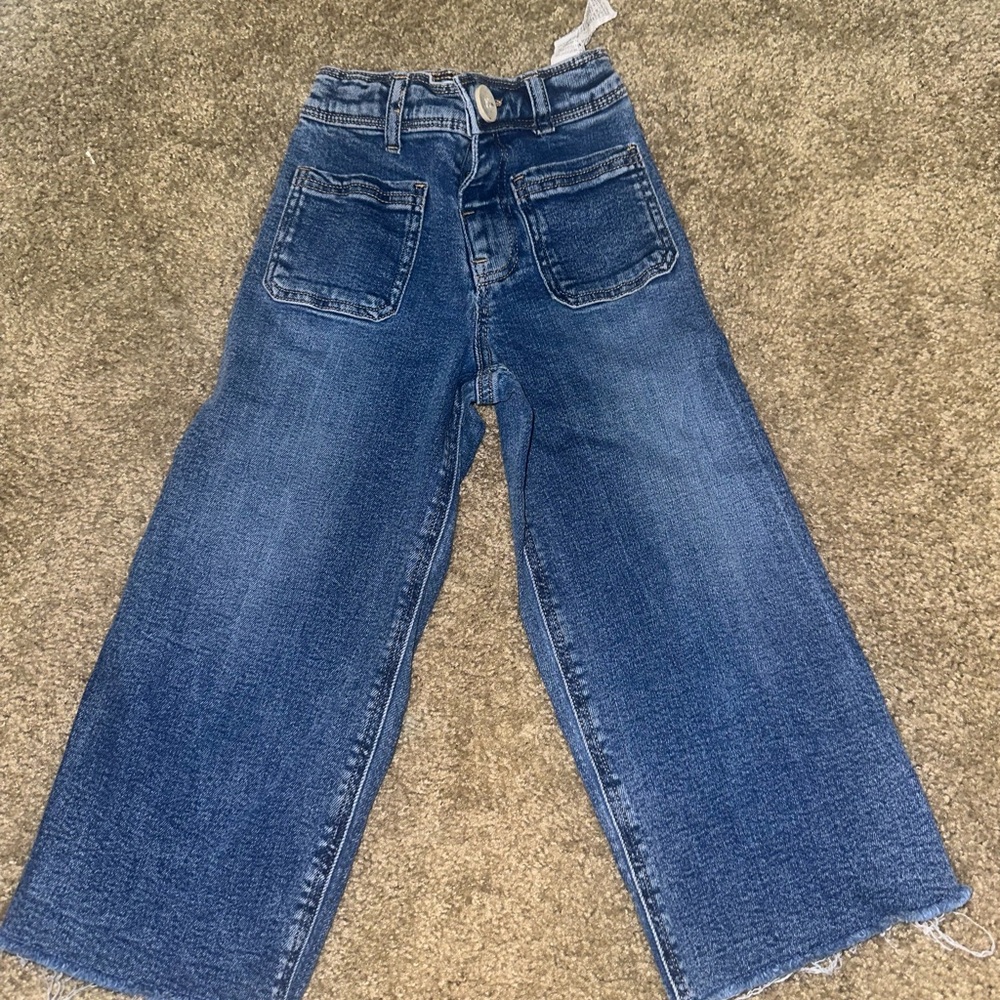 Classic Blue Wide-Leg Jeans
